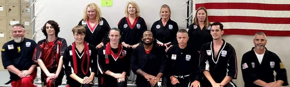Group shot of dojo members