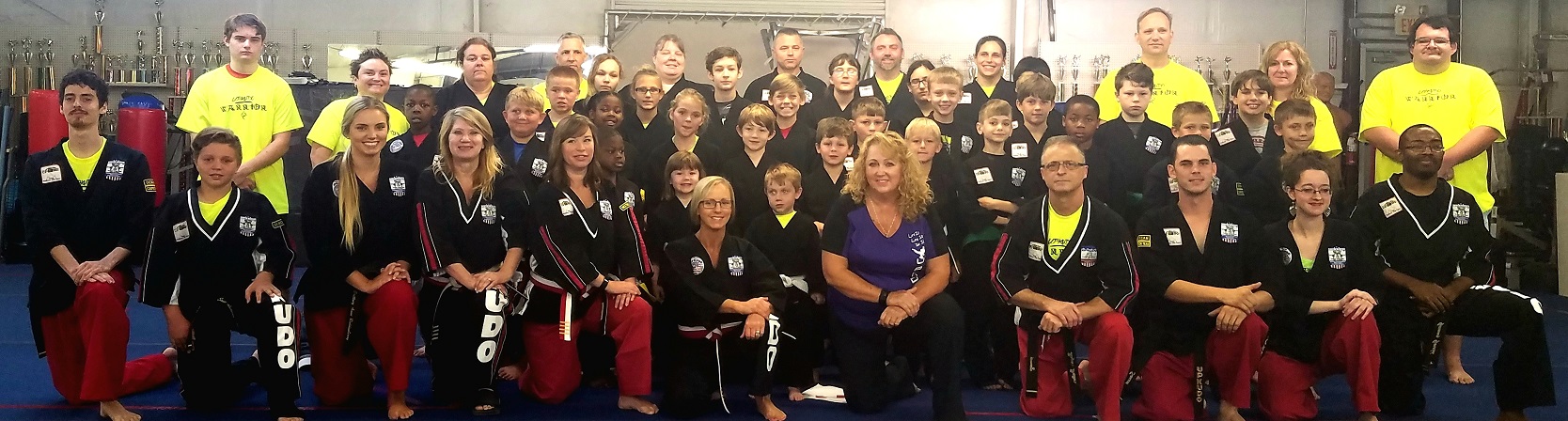 Group shot of dojo members