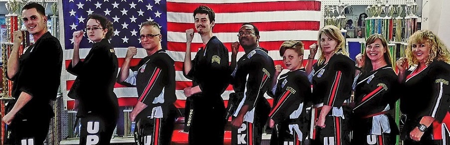 Group shot of dojo members